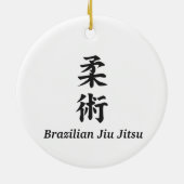 BJJ blauwe gordelversiering Keramisch Ornament (Achterkant)