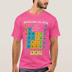 BJJ Braziliaans Jiu Jitsu Periodiek Systeem van Be T-shirt