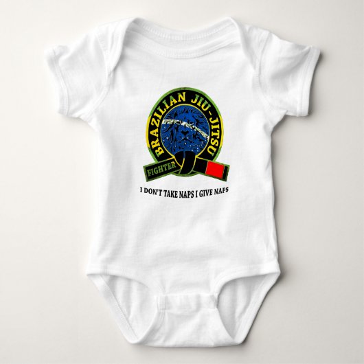 BJJ - Braziliaanse Jiu-Jitsu Baby Fighter Romper (Voorkant)