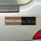 BJJ Brown Belt Bumper Sticker (En voiture)