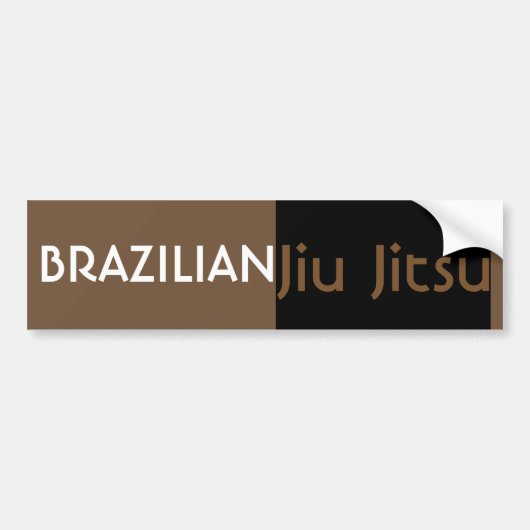 BJJ Brown Belt Bumper Sticker (Devant)