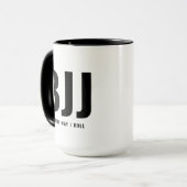 BJJ De manier waarop ik rol Voeg toe Jouw naam Jiu Mok (Voorkant links)