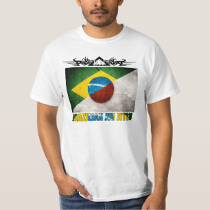 BJJ Japan - Braziliaanse/Japanse vlag Fusion T T-shirt