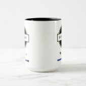 BJJ Jiu Jitsu Choke Blue Belt Naam Club en datum Mok (Midden)