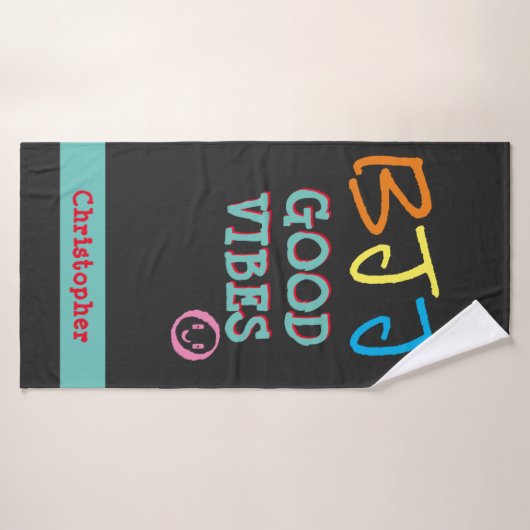 BJJ Jiu Jitsu Good Vibes Gym Towel (Serviette de bain)