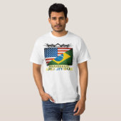 BJJ marque le T-shirt de fusion (Devant entier)