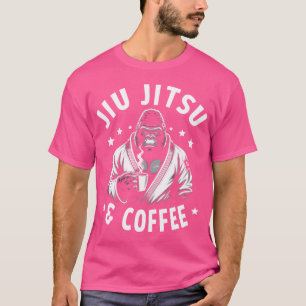 BJJ MMA Braziliaanse Jiu Jitsu en koffie T-shirt