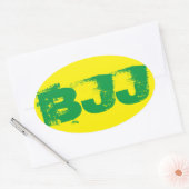 BJJ ovale Sticker (Envelop)