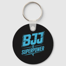 BJJ staat voor Super-Power Graphic Sleutelhanger