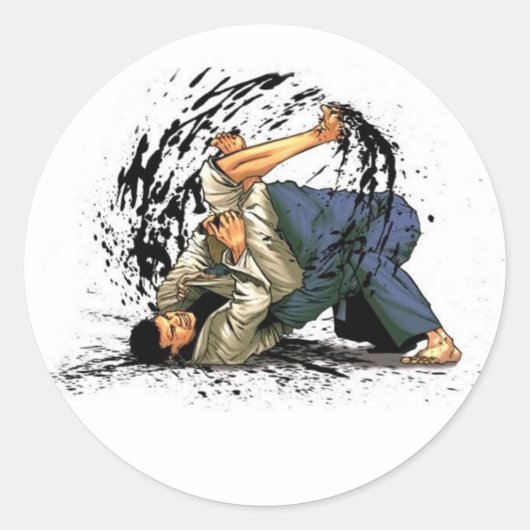 BJJ-Sticker Ronde Sticker (Voorkant)