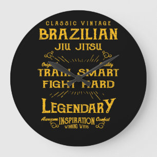 BJJ Train Smart Fight Hard Jiu Jitsu Grote Klok