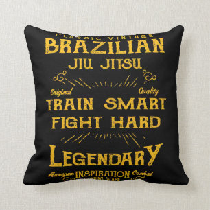 BJJ Train Smart Fight Hard Jiu Jitsu Kussen