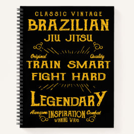 BJJ Train Smart Fight Hard Jiu Jitsu Notitieboek
