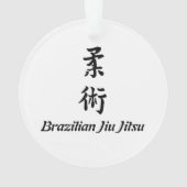 BJJ White Belt kerstversiering Ornament (achterkant)