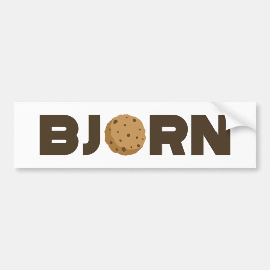 Bjorn biscuit autocollant pare-chocs (Devant)
