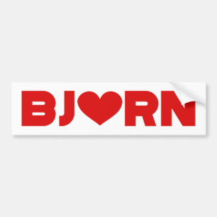 Bjorn Love Bumpersticker