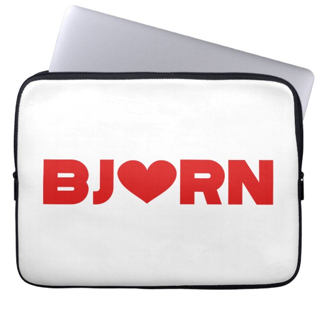 Bjorn Love Laptop Sleeve (Voorkant)