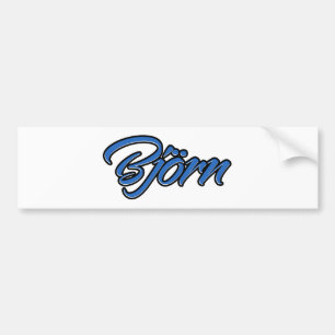 Björn Name blue Aufkleber Sticker Autoaufkleber