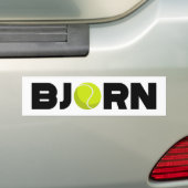 Bjorn Tennis Bumpersticker (Op auto)