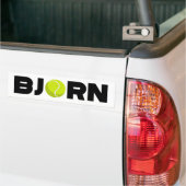 Bjorn Tennis Bumpersticker (Op Truck)