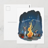 Bjornstad A&C Bonfire Briefkaart (Voorkant / Achterkant)