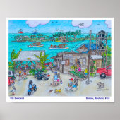 BJ's achtertuin, Roatan, Honduras Poster (Voorkant)