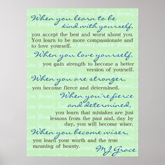 BK2YS | "Liefde als eerste" Poster (Voorkant)