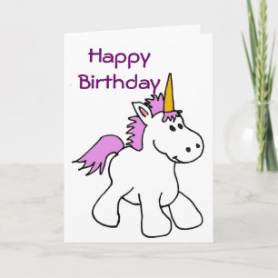 BK- Unicorn Birthday Card Kaart
