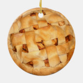 Bked Apple Pie Keramisch Ornament (Achterkant)