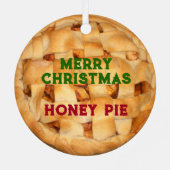 Bked Apple Pie Metalen Ornament (Achterkant)