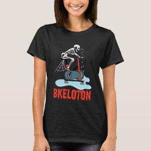 Bkeloton draaiend skelet voor binnenshuis fietsen t-shirt