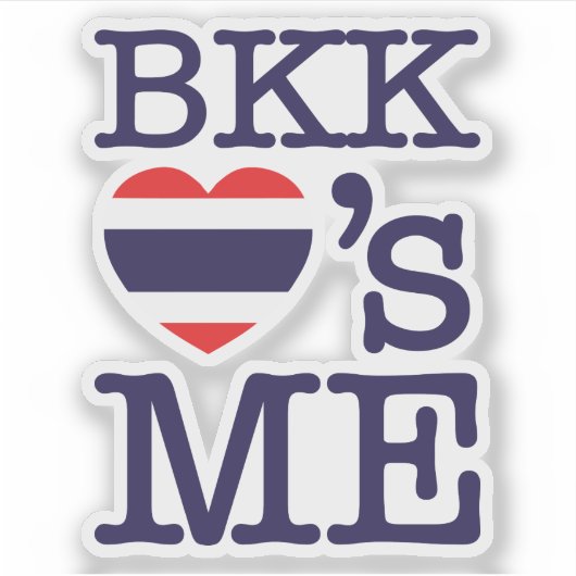 BKK LOVE'S ME STICKER (Voorkant)
