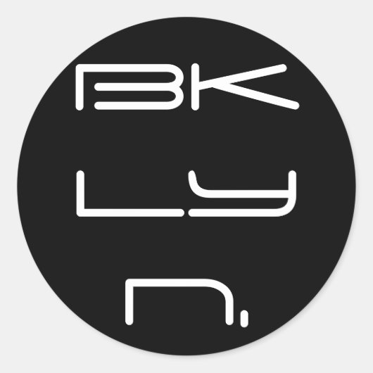 Bklyn in de middelste sticker *20 tellen (Voorkant)