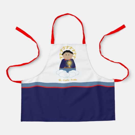 Bl. Carlo Acutis Apron Schort (Voorkant)