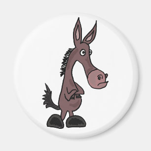 BL- Hardnekkige Mule Cartoon Magnet Magneet