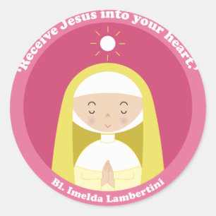 Bl. Imelda Lambertini Ronde Sticker