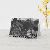 bla , bla , bla , bla kaart (Gele Bloem)