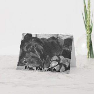 bla , bla , bla , bla kaart