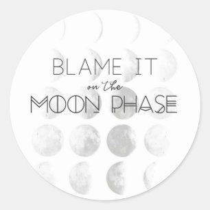 "Blaam het op de motorfase" ticker Ronde Sticker