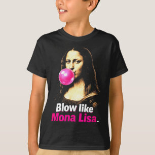 Blaas als mona lisa – grappige kunst meme voor hum t-shirt