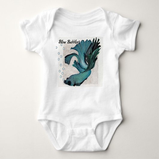 Blaas Bellen Gerber Baby Onsie Betta Vis Romper (Voorkant)