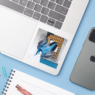 Blaas in sneeuw - oorspronkelijke foto sticker