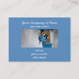 Blaas in sneeuw - oorspronkelijke foto visitekaartje