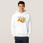 Blaas Mijn Hoorn Mannen Hoodie (Voorkant volledig)