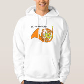Blaas Mijn Hoorn Mannen Hoodie (Voorkant)