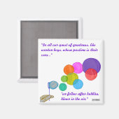 blaasbalken (regenboog) magneet (Voorkant / Achterkant)