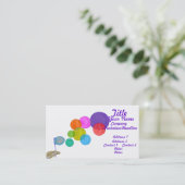 blaasbalken (regenboog) visitekaartje (Staand voorkant)