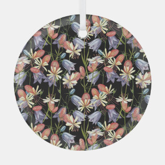 Blaascampion Bells: Waterverf Bloemen Glas Ornament