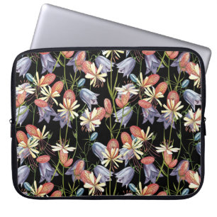 Blaascampion Bells: Waterverf Bloemen Laptop Sleeve