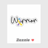 Blaaskankerbewustzijn, blaaskankerstrijder sticker (Vel)